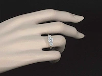 Witgouden trinity ring briljant 1.50 ct - afbeelding 2 van  8