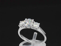 Witgouden trinity ring briljant 1.50 ct - afbeelding 3 van  8