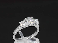 Witgouden trinity ring briljant 1.50 ct - afbeelding 4 van  8