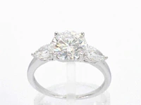 Witgouden trinity ring diamant 2.00 ct