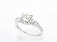 Witgouden trinity ring diamant 2.00 ct - afbeelding 3 van  9