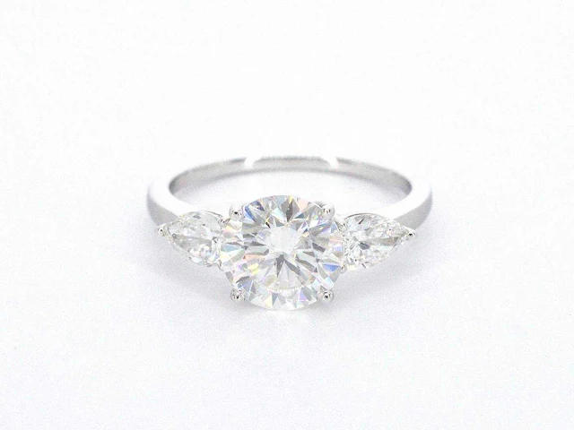 Witgouden trinity ring diamant 2.00 ct - afbeelding 6 van  9