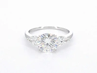 Witgouden trinity ring diamant 2.00 ct - afbeelding 6 van  9