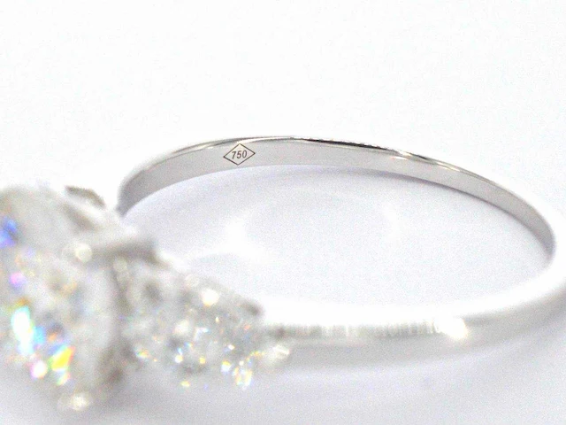 Witgouden trinity ring diamant 2.00 ct - afbeelding 8 van  9