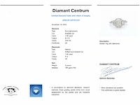 Witgouden trinity ring emerald diamant - afbeelding 9 van  9
