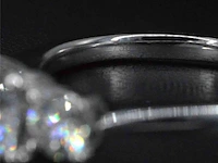 Witgouden trinity ring met 1.50 carat briljanten - afbeelding 7 van  9