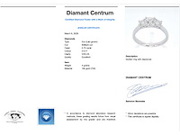 Witgouden trinity ring met briljant geslepen diamanten - afbeelding 4 van  10