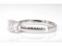 Witgouden trinity ring met briljant geslepen diamanten - afbeelding 7 van  9