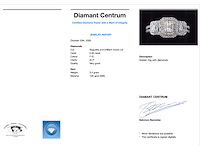 Witgouden trinity ring met diamanten - afbeelding 3 van  7