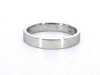 Witgouden trouwring met een natuurlijke briljant geslepen diamant - afbeelding 4 van  6