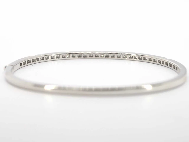 Witgouden vaste armband diamant - afbeelding 6 van  6