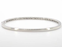 Witgouden vaste armband diamant - afbeelding 6 van  6
