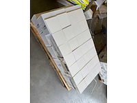 Witte glans wandtegels 14,8×14,8 cm - 34,16 m², wit - afbeelding 2 van  4