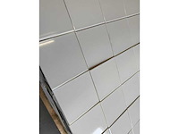 Witte glans wandtegels 14,8×14,8 cm - 34,16 m², wit - afbeelding 4 van  4