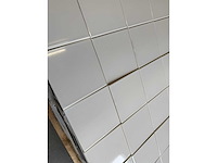Witte glans wandtegels 14,8×14,8 cm – 23 pakken / ca. 34,16 m² - afbeelding 4 van  4