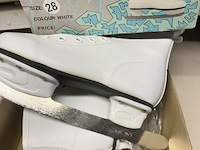 Witte kinderschaats rechte doos maat 28 - afbeelding 4 van  5