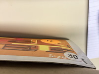 Witte kinderschaats vierkante doos maat 30 - afbeelding 3 van  5