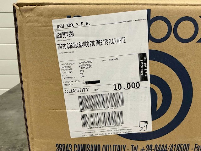 Witte kroonkurken 26mm (10000x) - afbeelding 6 van  7