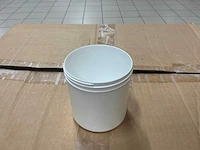 Witte kunststof potten (650 ml) (1650x)