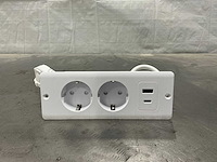 Witte tafelstopcontacten (18x) - afbeelding 1 van  5