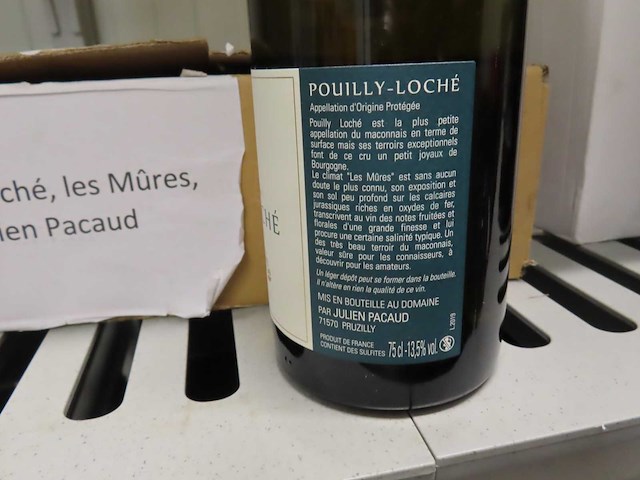 Witte wijn - poilly-loche - grand vin de bourgogne (5x) - afbeelding 1 van  1