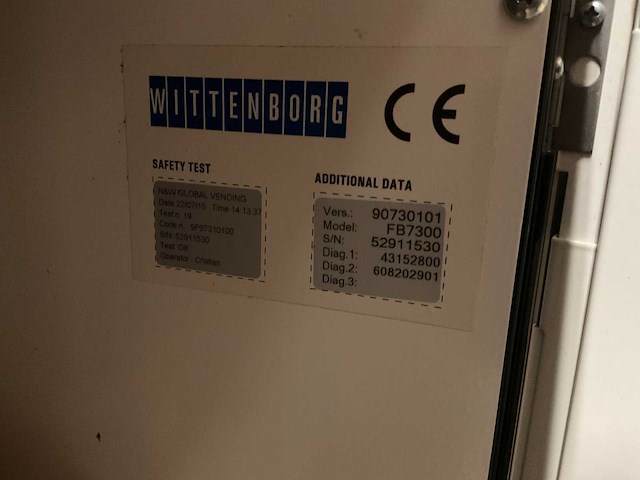 Wittenborg fb7300 warme drankenautomaat - afbeelding 3 van  9