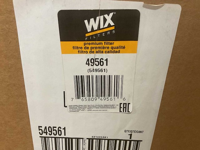 Wix 49561 intake air filter element (3x) - afbeelding 4 van  5