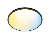 Wiz plafondlamp superslim zwart slimme led-verlichting - afbeelding 1 van  5