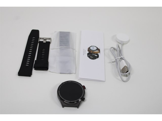 Wizbay premium select 1.5inch sport smartwatch retina gps bellen rvs zwart - afbeelding 1 van  1