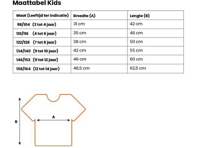 Wk nederlands elftal shirt maat 158/164 (50x) - afbeelding 4 van  4