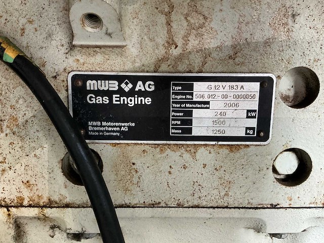 Wkk - g12v 183a - power generator - 2006 - afbeelding 8 van  16