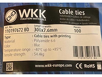 Wkk fixation materialen cable ties , tie rips kabelbinder (20000x) - afbeelding 2 van  5