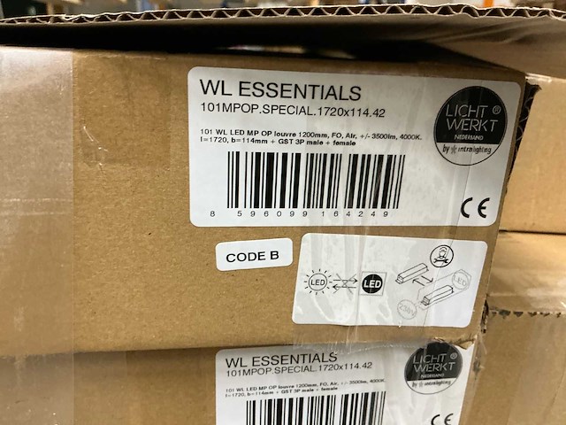 Wl essentials led inbouwarmatuur met louvre, 1720 mm, 33 w, 3500 lm, 4000 k (33x) - afbeelding 14 van  21