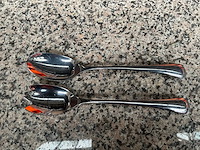 Wmf - onda - salade set 18/10 roestvrij staal 25cm (10x) - afbeelding 1 van  3