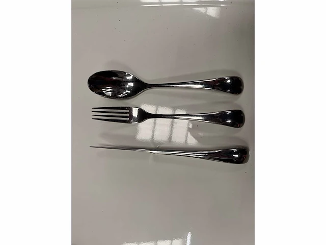 Wmf onda - bestekset dessert - tafelvork/tafelmes/eetlepel (100x) - afbeelding 2 van  2