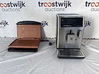 Wmf perfection 640 - compacte volautomatische koffiemachine met perfecte personalisatie|george foreman fit grill medium koper – contactgrill - afbeelding 1 van  3