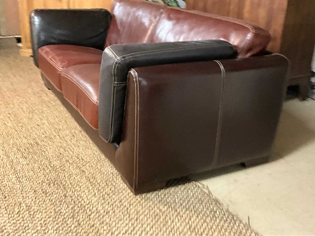 Wocrow lederen bankstel - afbeelding 3 van  13