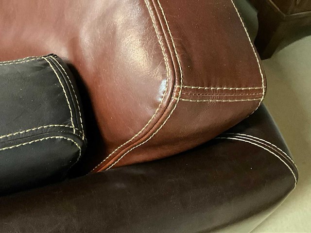 Wocrow lederen bankstel - afbeelding 5 van  13