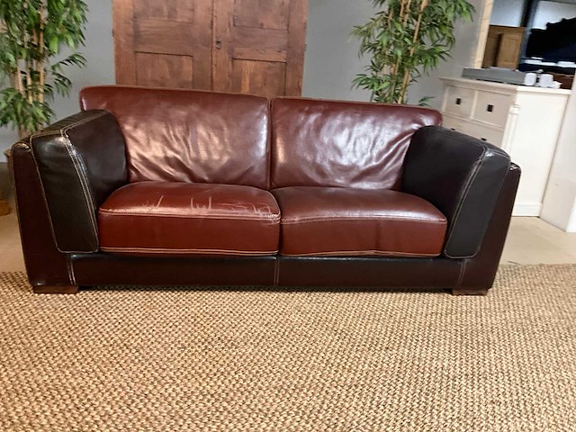 Wocrow lederen bankstel - afbeelding 9 van  13