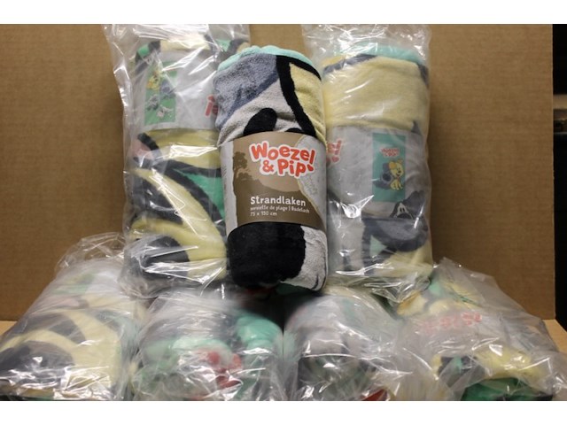 Woezel en pim strandlaken 1x in krat o - afbeelding 2 van  3