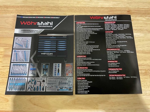 Wohrstahl xxxl-edition 12/10 gereedschapswagen - afbeelding 41 van  74