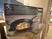 Wok pan explora italia risolie, zwart