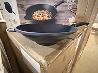 Wok pan explora italia risolie, zwart - afbeelding 4 van  6