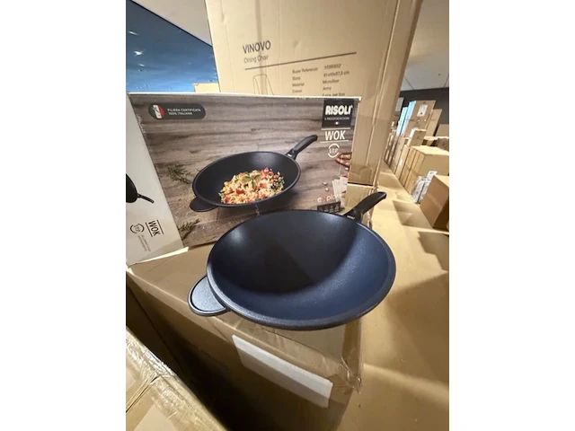 Wok pan explora italia risolie, zwart - afbeelding 5 van  6