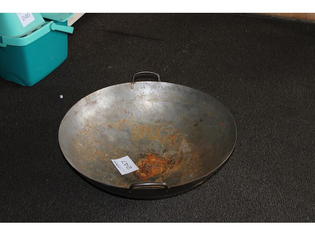 Wokpan met doorsnede 55 cm. - afbeelding 1 van  2
