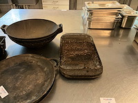 Wokpannen en braadslede (9x)
