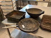 Wokpannen en braadslede (9x) - afbeelding 3 van  4