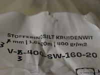 Wol. stofferingssilt kruidenwit; v-3-400-sw-160-203 - 3 rollen - afbeelding 2 van  4