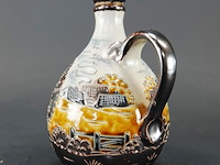 Wolf keramik mogendorf keramische vintage karaf met een sgraffito-landschapsontwerp, mogelijk uit de jaren 1970 - afbeelding 2 van  5