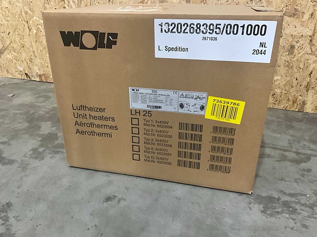Wolf luchtverhitter lh25-2 16,8kw 230v - afbeelding 3 van  6